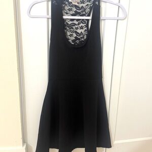 Brat Star Black Lace Mini Dress